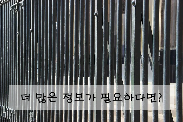 더 많은 정보가 필요하다면?