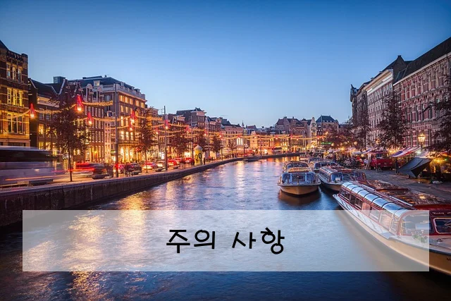주의 사항