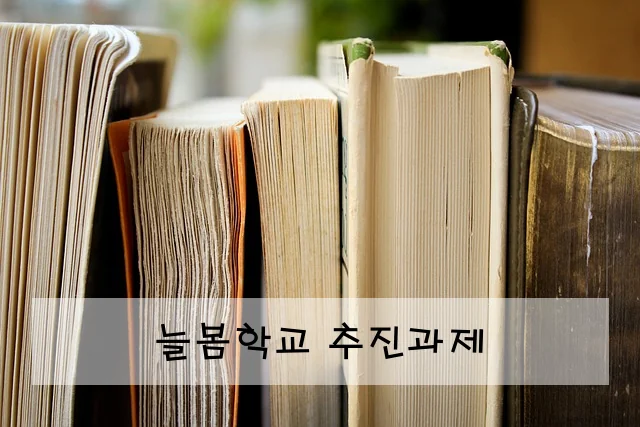 늘봄학교 추진과제