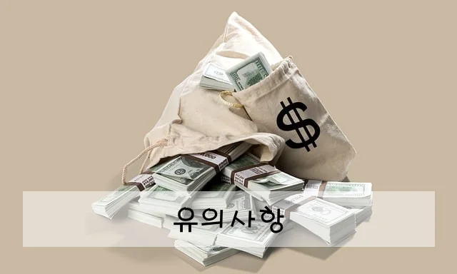 유의사항
