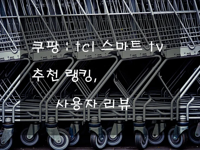 TCL 스마트 TV 추천 랭킹, 사용자 리뷰