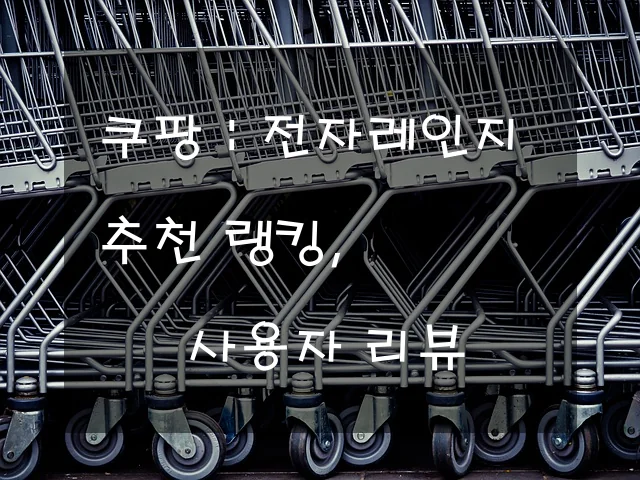 전자레인지 추천 랭킹, 사용자 리뷰