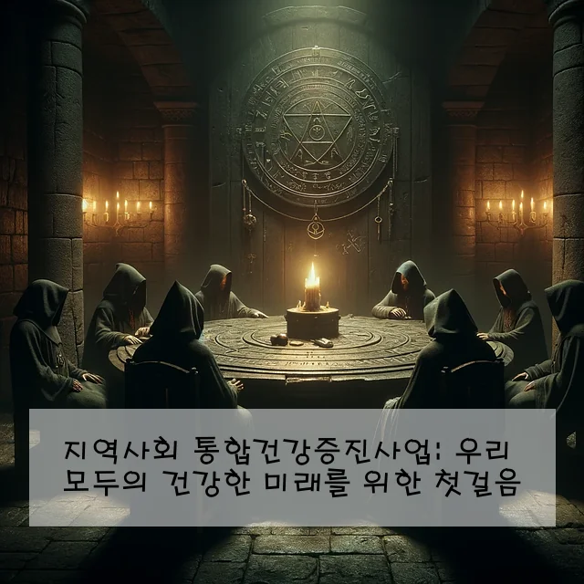 지역사회 통합건강증진사업: 우리 모두의 건강한 미래를 위한 첫걸음