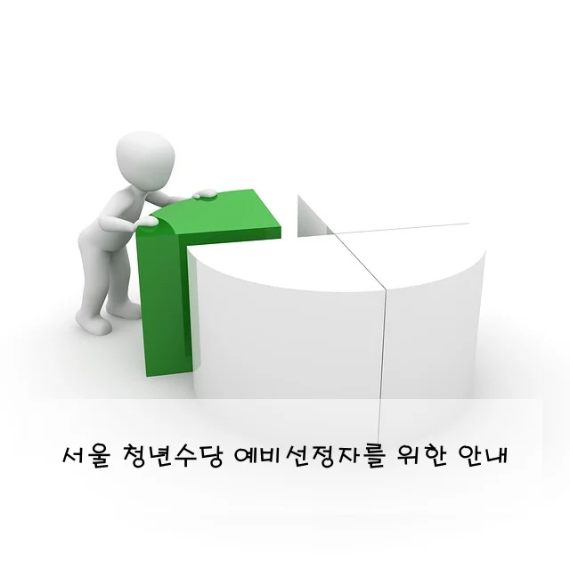 서울 청년수당 예비선정자를 위한 안내