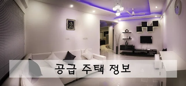 공급 주택 정보
