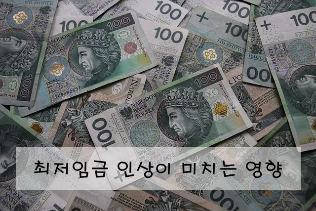 최저임금 인상이 미치는 영향
