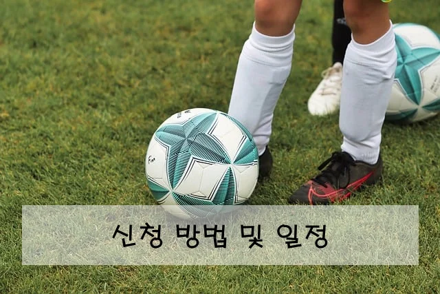 신청 방법 및 일정