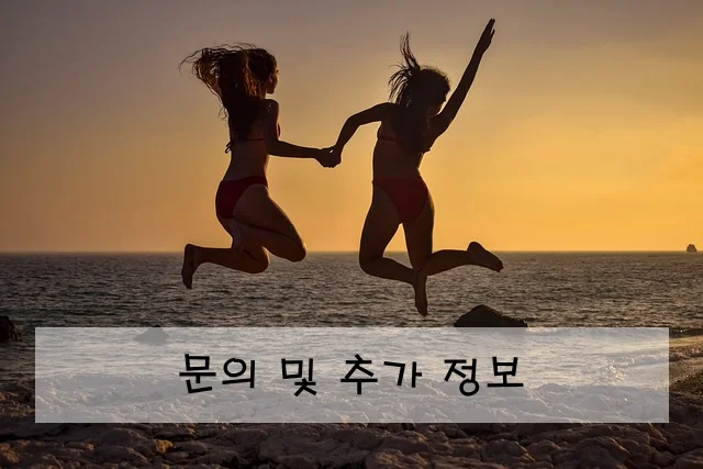 문의 및 추가 정보