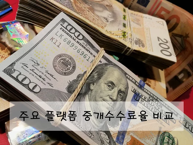 주요 플랫폼 중개수수료율 비교