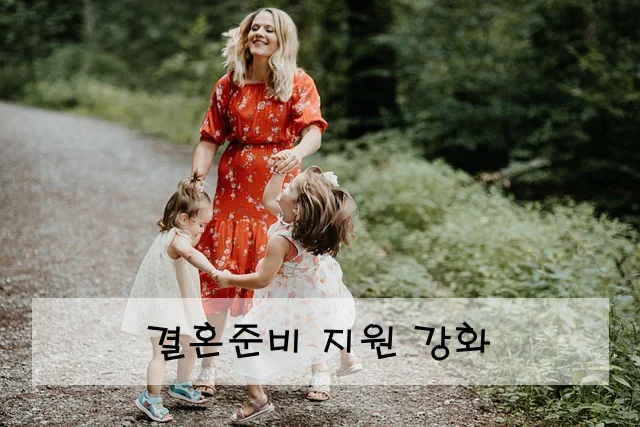 결혼준비 지원 강화