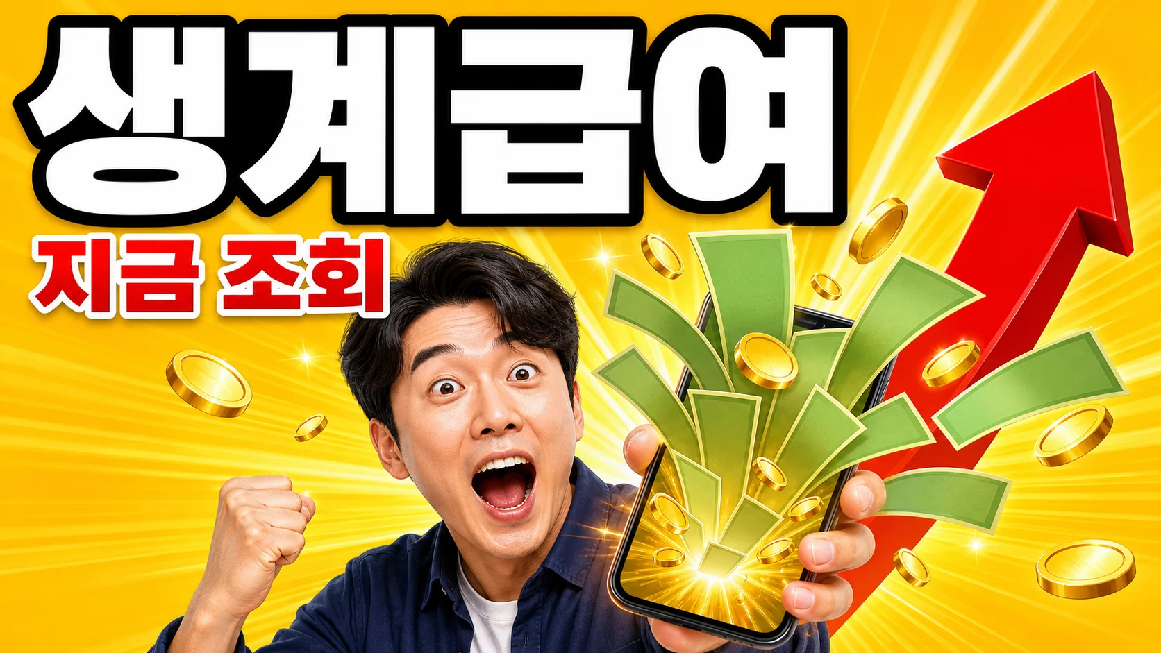 생계급여로 생계를 지원받는 저소득 가정을 상징하는 이미지