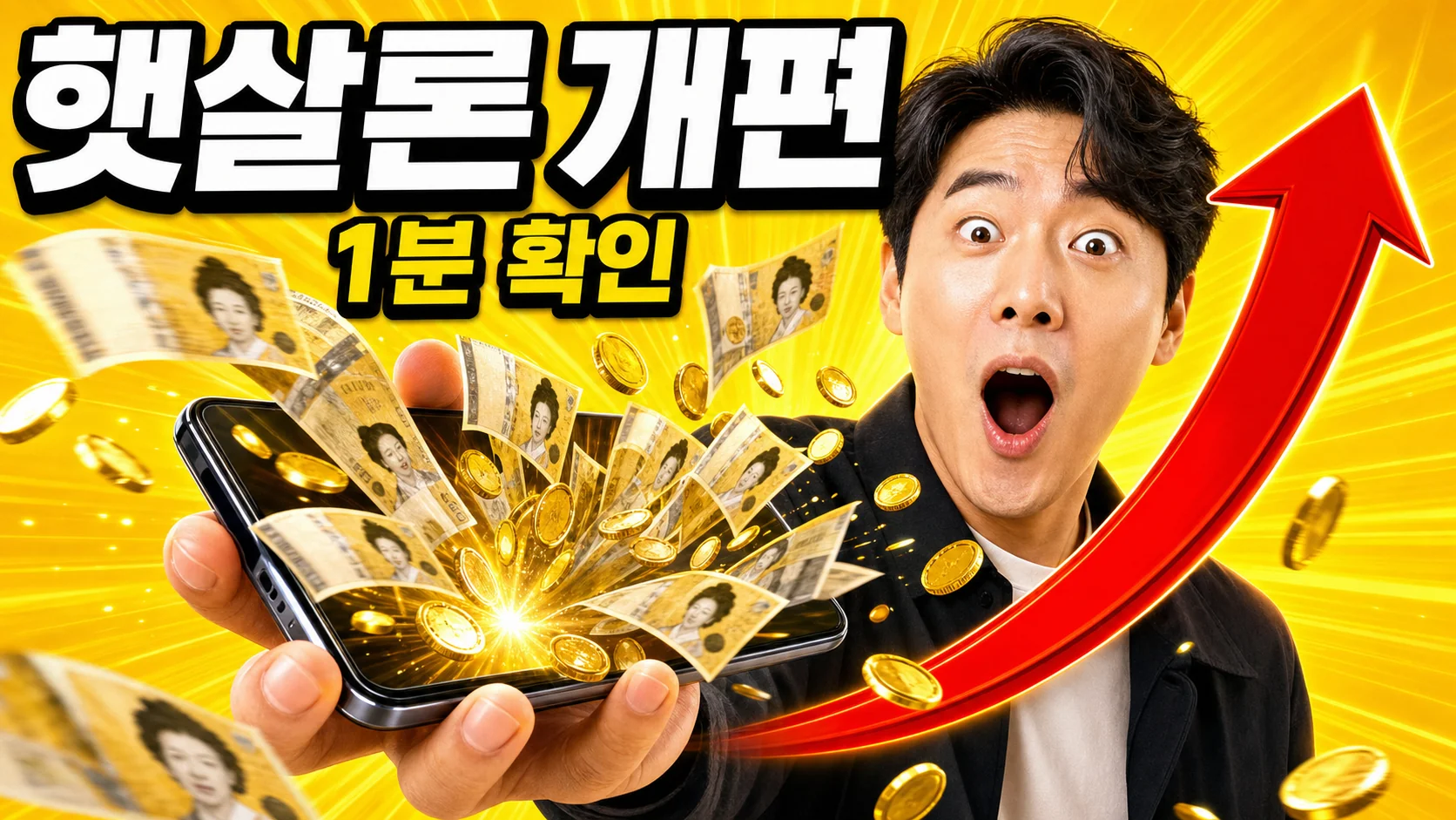햇살론 서민금융 생활안정자금 대출 신청 개념 이미지