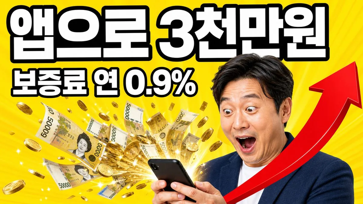 스마트폰 앱으로 지역신용보증재단 온택트 특례보증을 신청해 3천만원 한도를 확인하는 소상공인