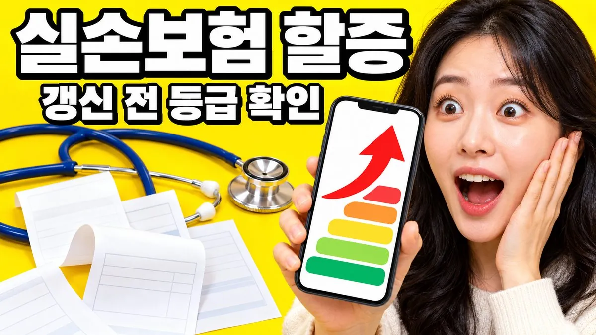 4세대 실손보험 비급여 보험료 할증 등급을 갱신 전에 확인하라는 안내 썸네일